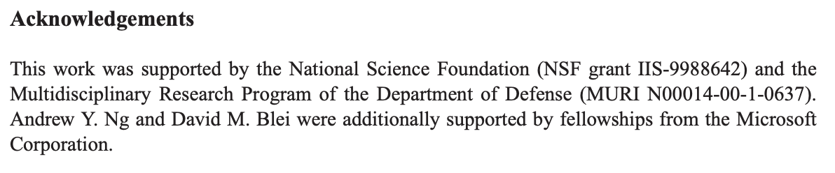 Acknowledgements