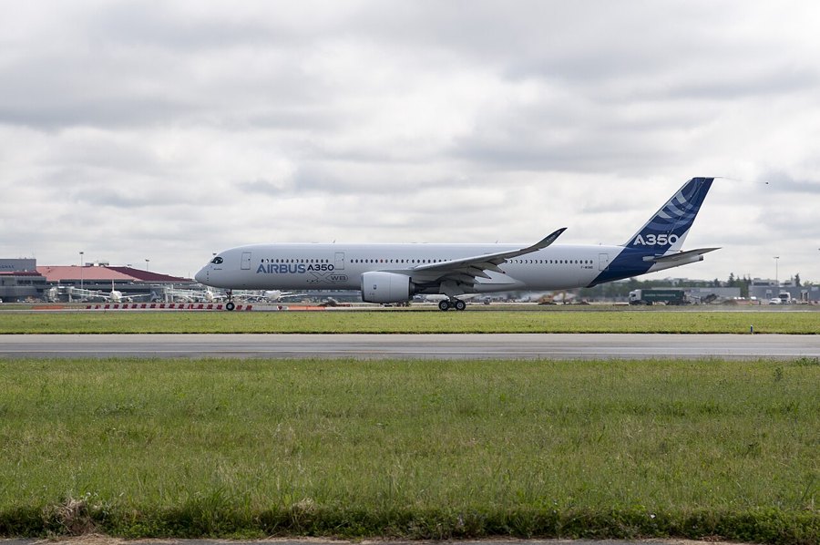 Airliner taking off